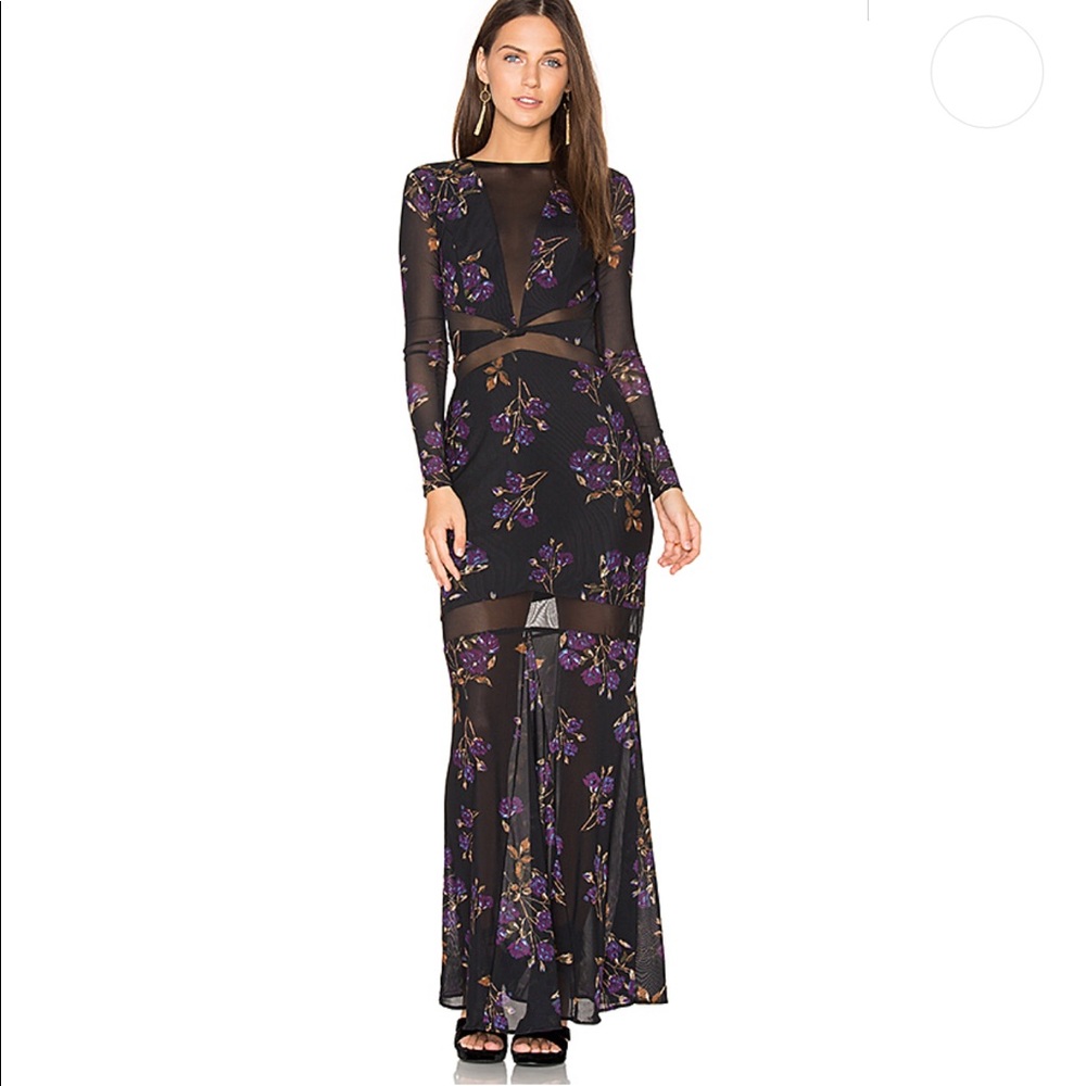 NBD zoey dress in blue floral from revolve